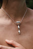 Margot mushroom-inspired sterling silver locket by ANNE MANNS